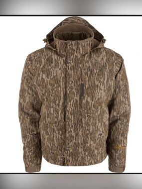Drake Brown Camo Hooded Performance Jacket